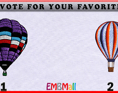Hot Air Balloons Machine Embroidery Designs