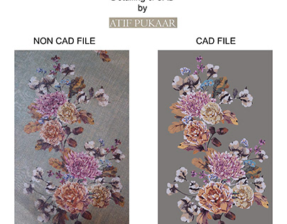Digital Floral Bunch CAD