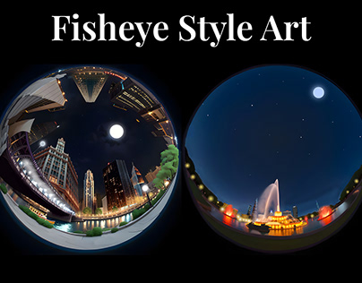 Fish Eye Style Digital Art