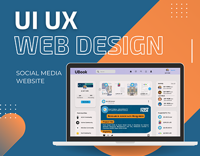 UI UX Design of Social media website
