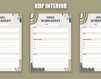 Goal worksheet KDP planner