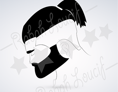 illustration vector barbe