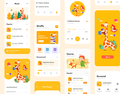 Taaleeme Kids education app design