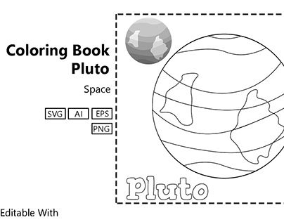 Coloring Book for Kids - Pluto