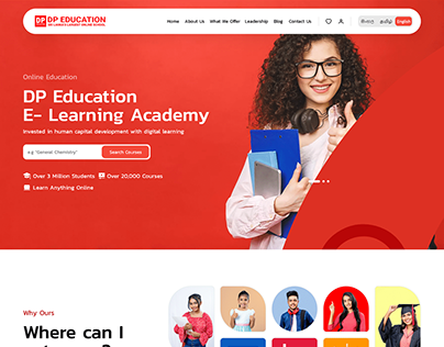 Education Website Template Designing