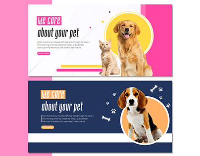 Pet care banner | Web banner | Shopify banner