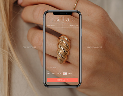Project thumbnail - ESTHETE jewelry|Online store|Concept
