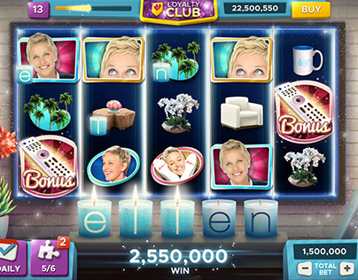 Ellen's Road to Riches Slots Game - At Home