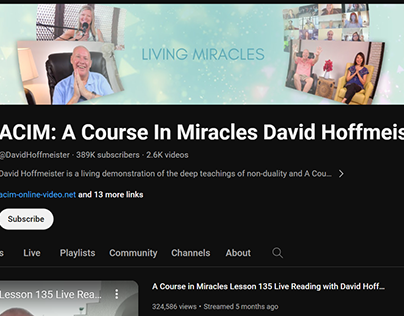A Course In Miracles: LIVE with David Hoffmeister