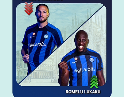 inter Millan PLAYER IN OUT POSTER