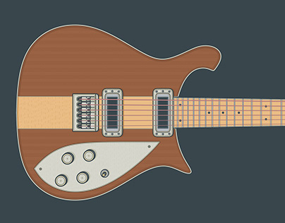 Rickenbacker 650D Dakota Guitar Art