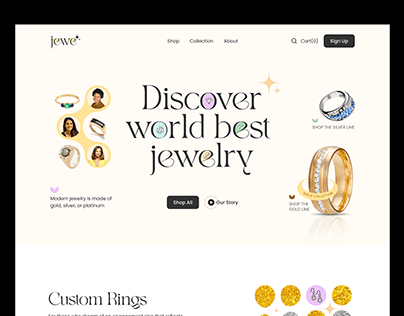 Jewelry landing page
