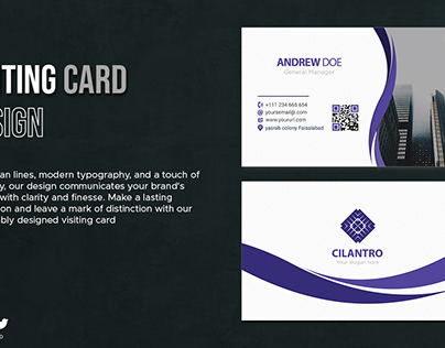 I will design visiting card for your brand identity