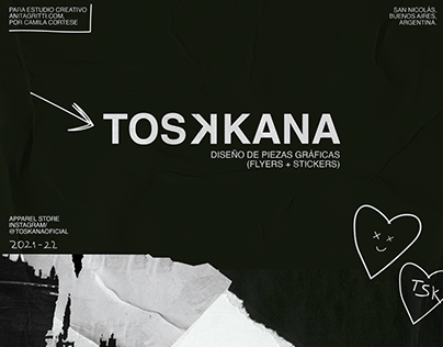 TOSKANA/flyers + stickers