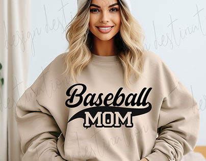 Baseball mom shirt design