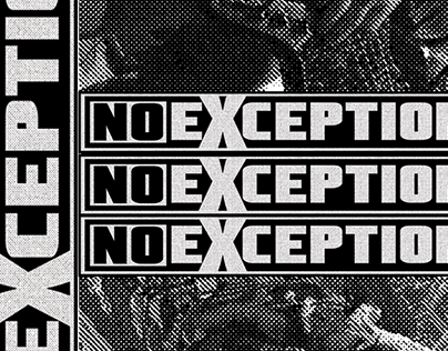 No Exceptions Logo And Demo Cassette Tape Layout 2018