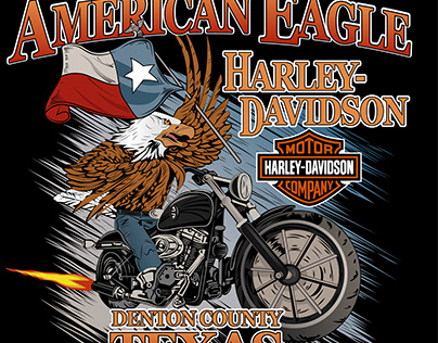 Harley-Davidson Redrawn Illustration
