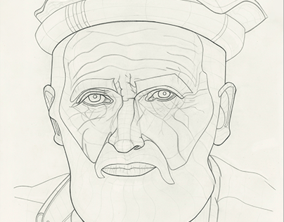 ART 110- Drawing: Old Man with Contours