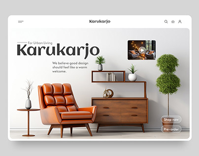 Furniture Website Banner Design