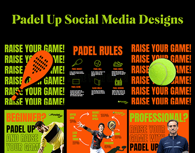 Padel Up Social Media Post Designs