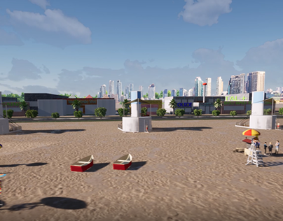 Beach Safety Lifeguard Setup Concept Video