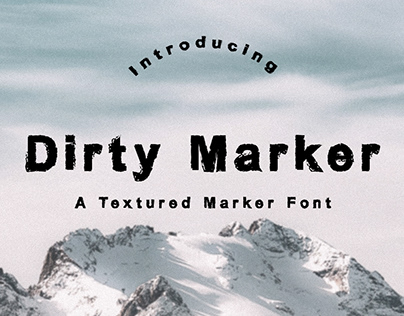 Dirty Marker Marker Font