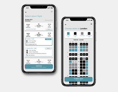 Magpie Air - Ticket Booking App (UX/UI)