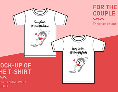 T-Shirt design for the couple