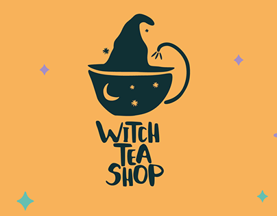 Witch Tea Shop Logo Design