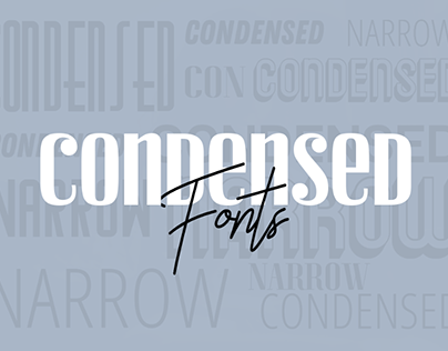 30+ Brilliant Condensed & Narrow Fonts For Headlines