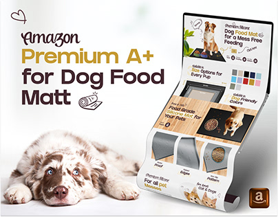 Amazon Premium A+ Content Dog Food Mat