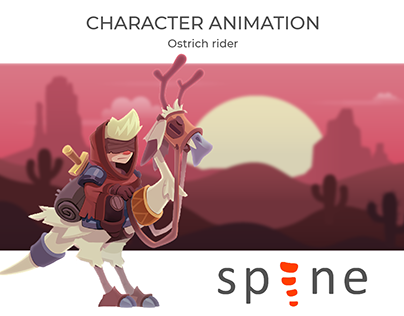 Ostrich Rider - Character animation in SPINE