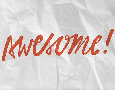 Awesome Script - Lettering Animation