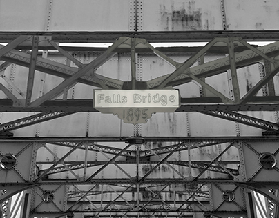 East Falls Bridge Mixed Media