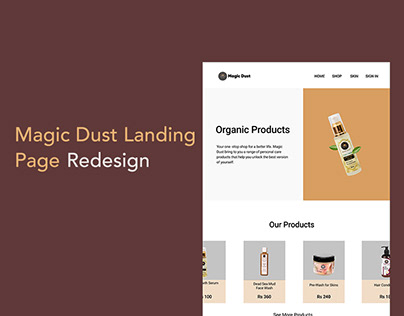 Magic Dust Landing Page Redesign