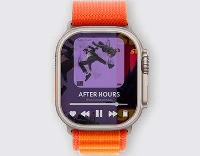Apple watch music player Redesign