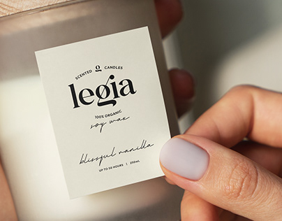 Legia - Scented Candles Logo & Packaging