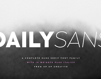 Daily Sans Complete Sans Serif Font Family