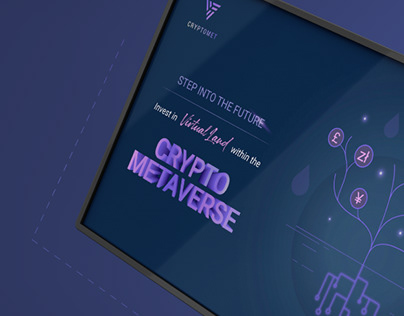 Crypto Metaverse | Virtual Land Sale banners