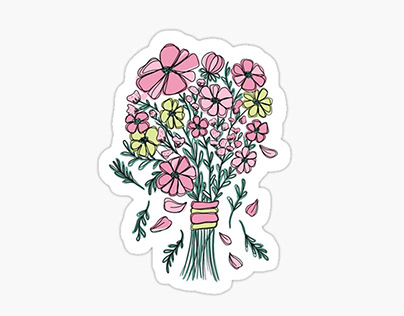 Floral Sticker #1