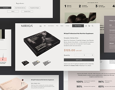 UI Design | Miriqa E-Commerce Website