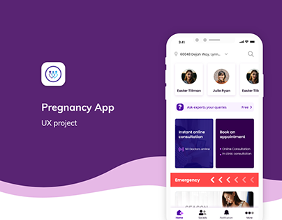 Pregnancy app UX design