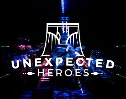 Diseño de marca banda Unexpected Heroes