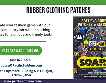 Stylish Rubber Clothing Patches