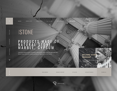 Web design for stone workshop