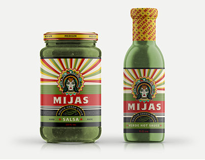 "MIJAS SALSA & HOT SAUCE" Logo/Packaging Design