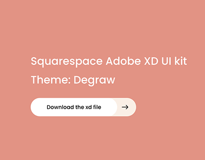 Squarespace Degraw Theme Adobe XD UI Kit