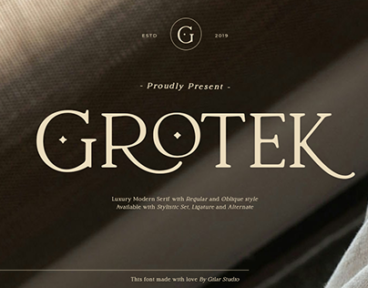 Project thumbnail - Grotek - Luxury Modern Serif