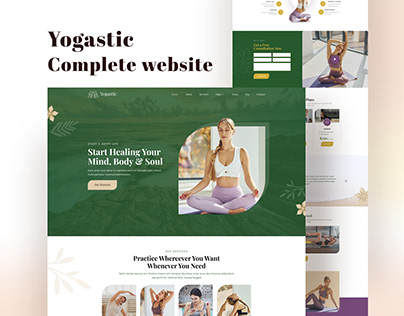 Yogastic Complete Website UI/UX Design