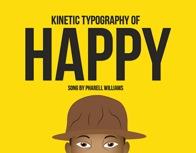 Kinetic Typography of "Happy" by Pharell